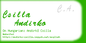 csilla andirko business card